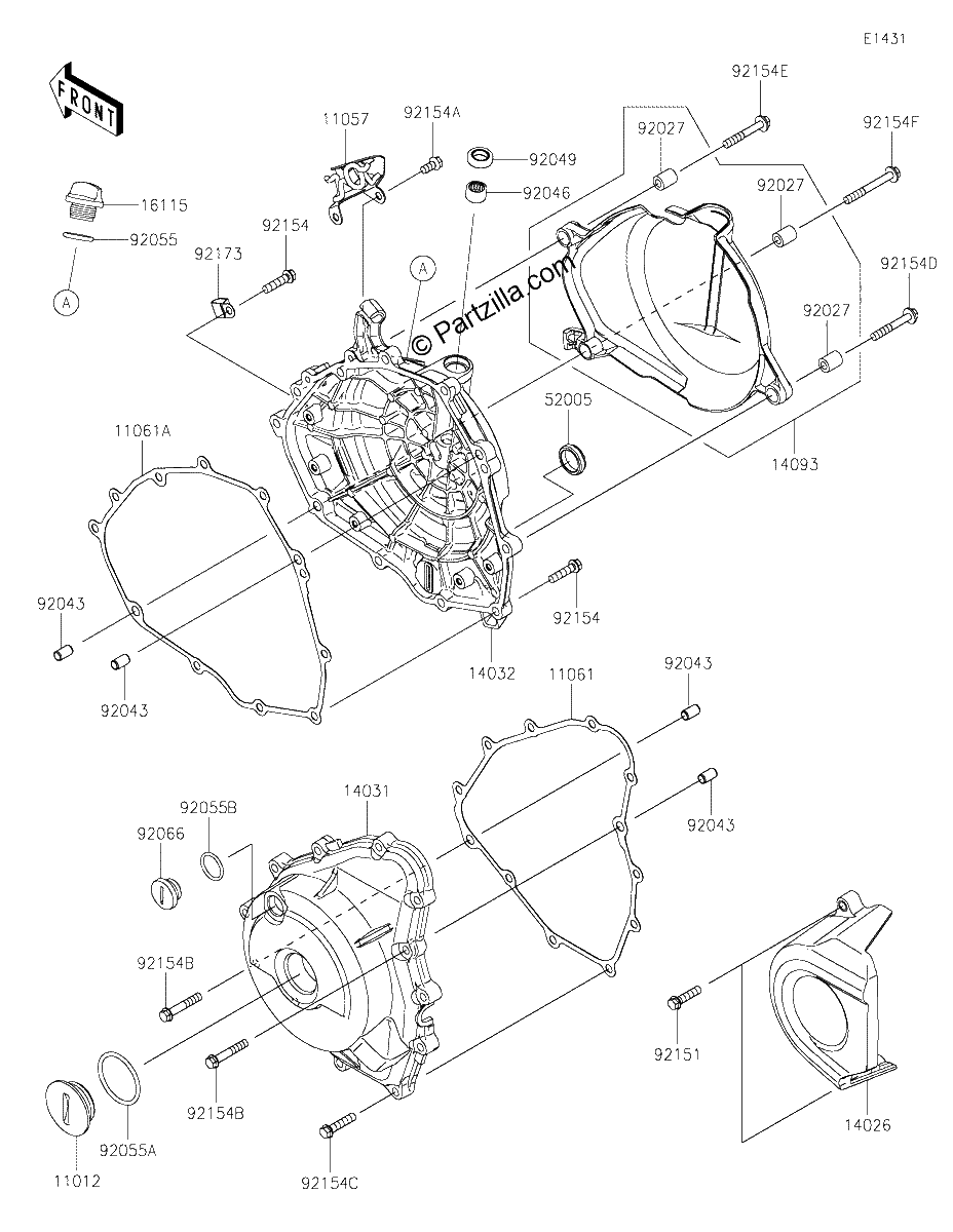 Diagrama de ENGINE COVER S