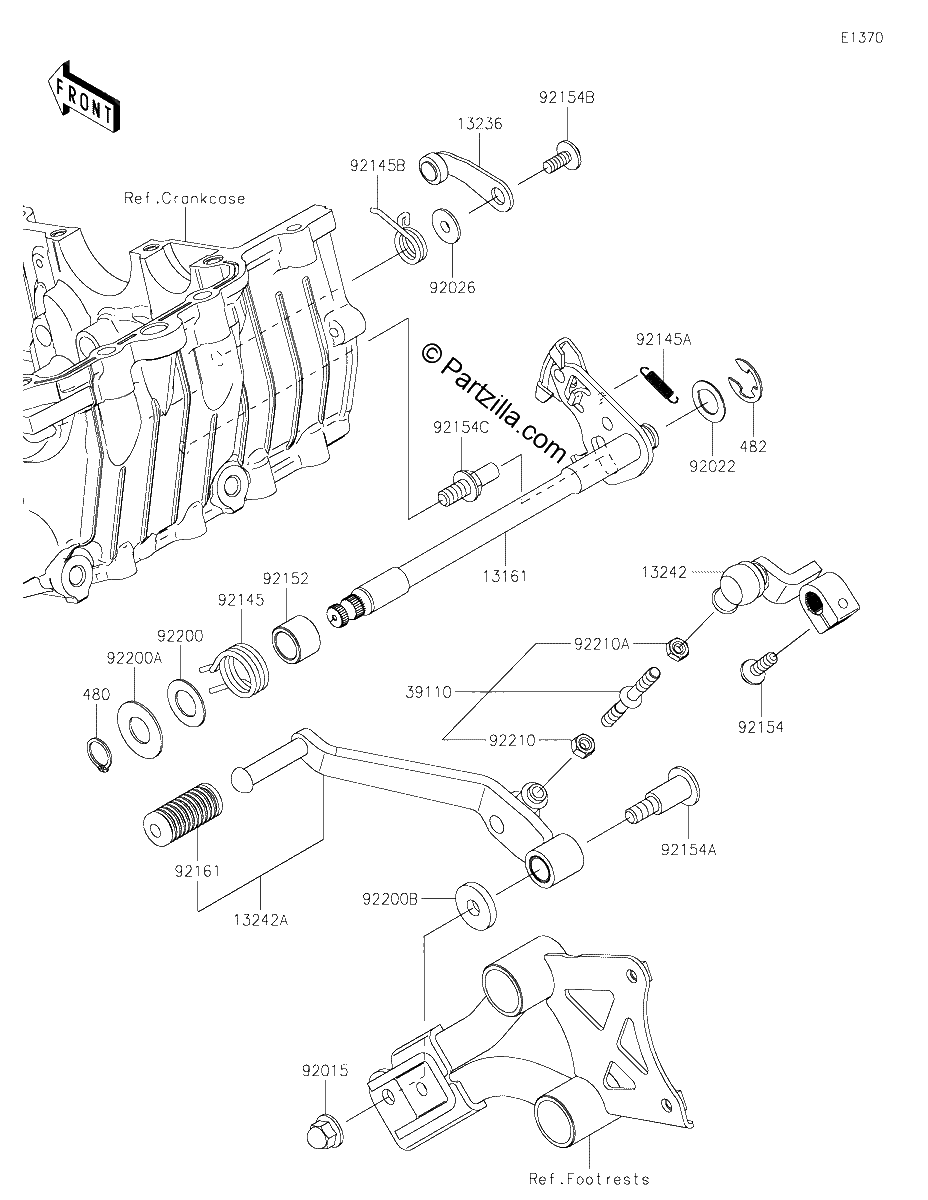 Diagrama de GEAR CHANGE MECHANISM