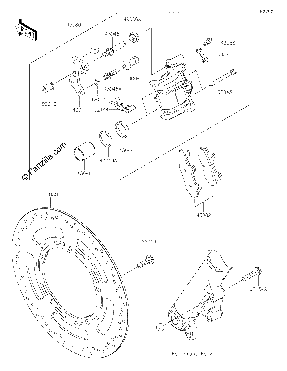 Diagrama de FRONT BRAKE
