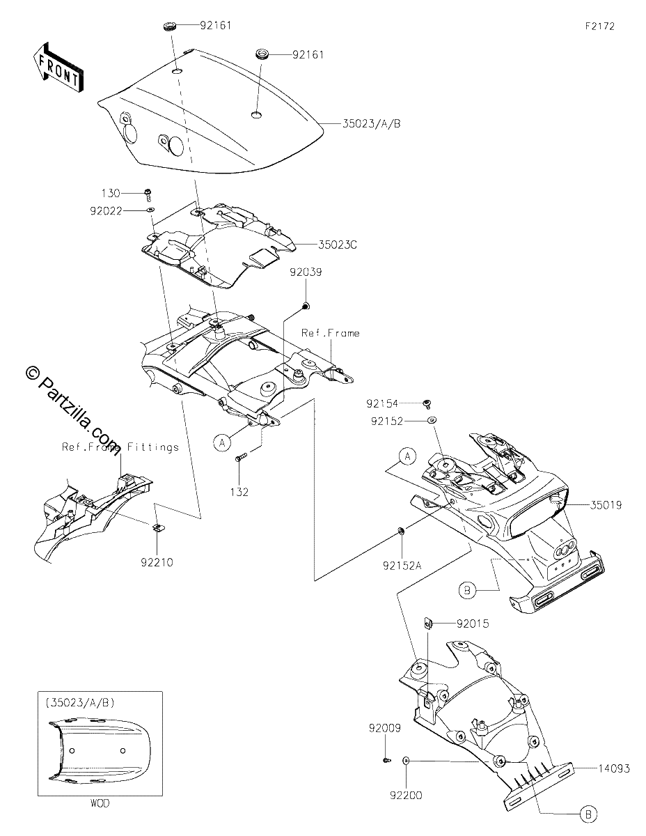 Diagrama de REAR FENDER S