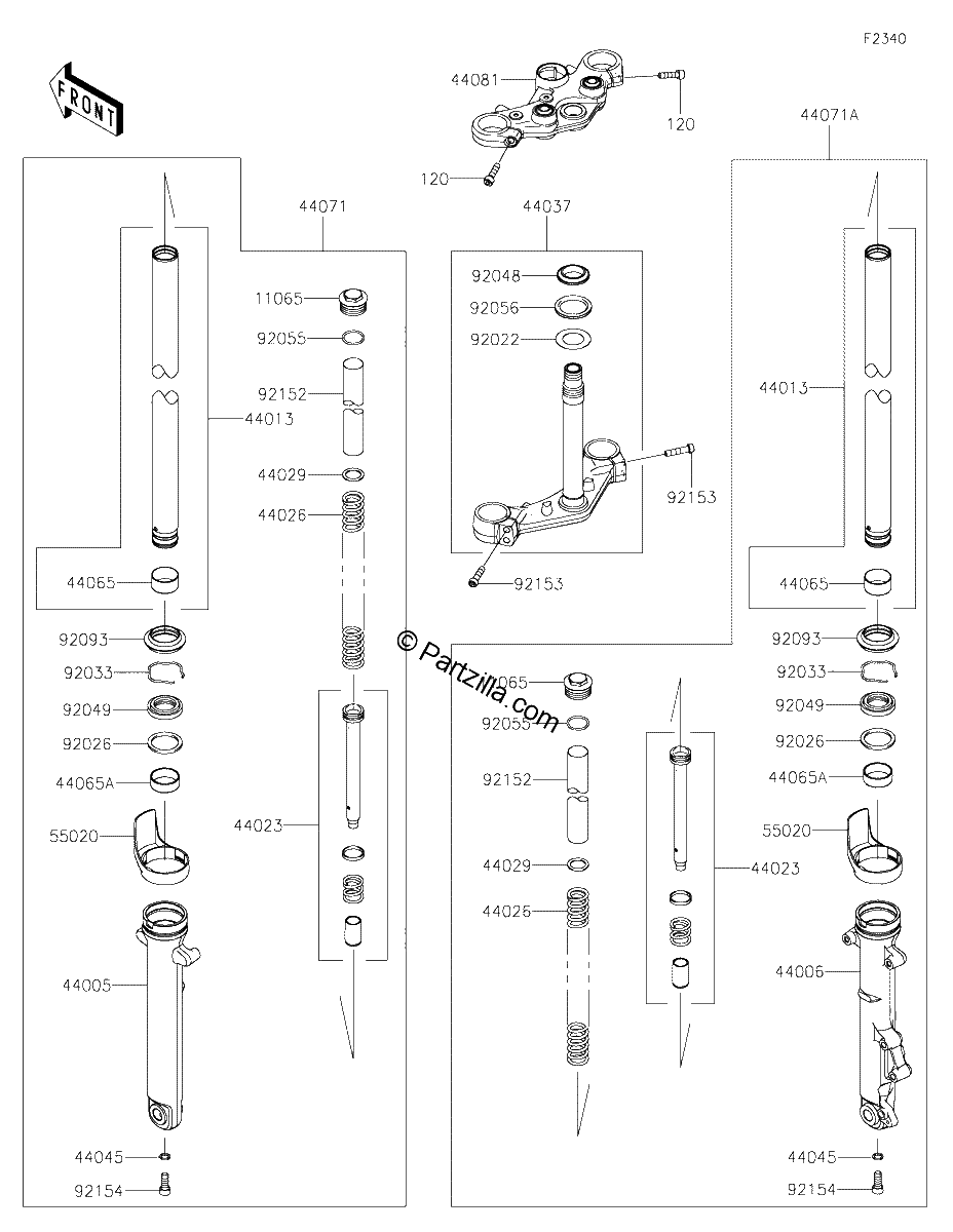 Diagrama de FRONT FORK