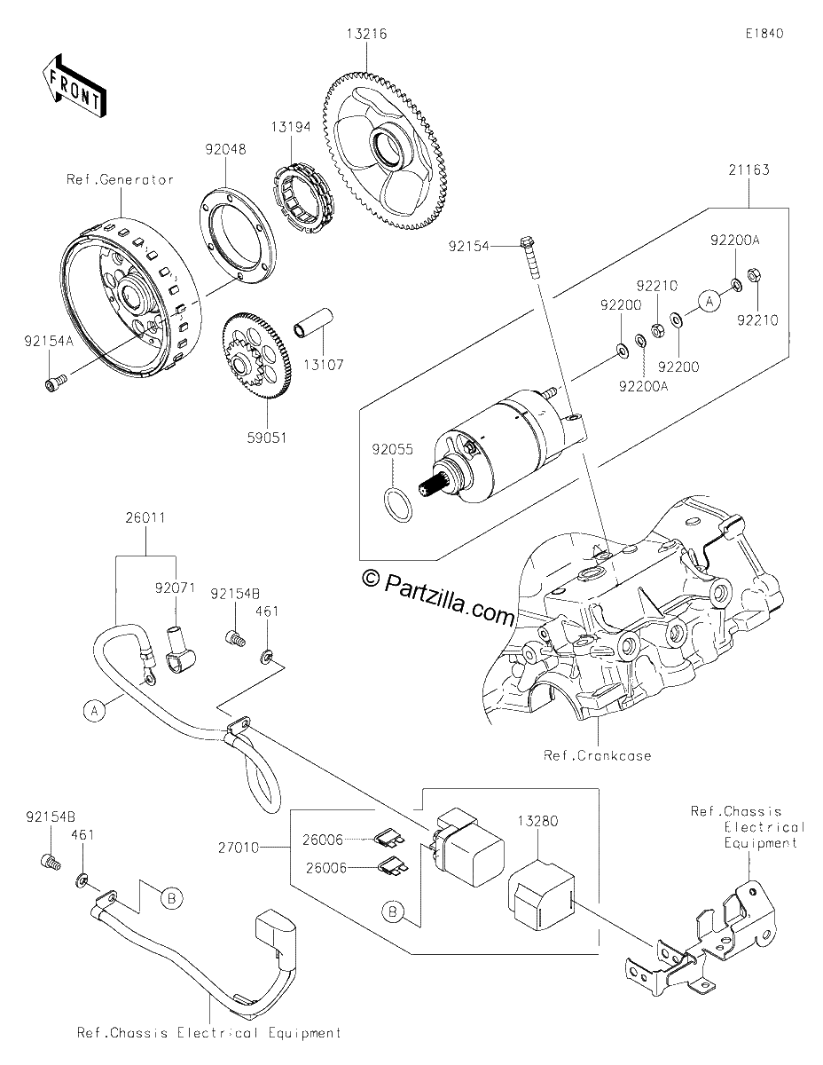 Diagrama de STARTER MOTOR