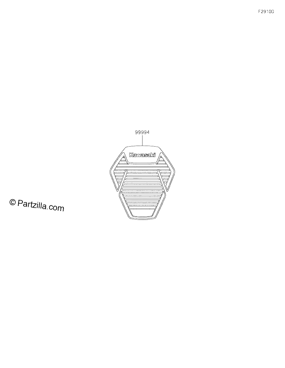 Diagrama de ACCESSORY TANK PAD