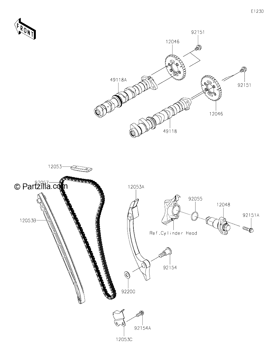 Diagrama de CAMSHAFT S TENSIONER