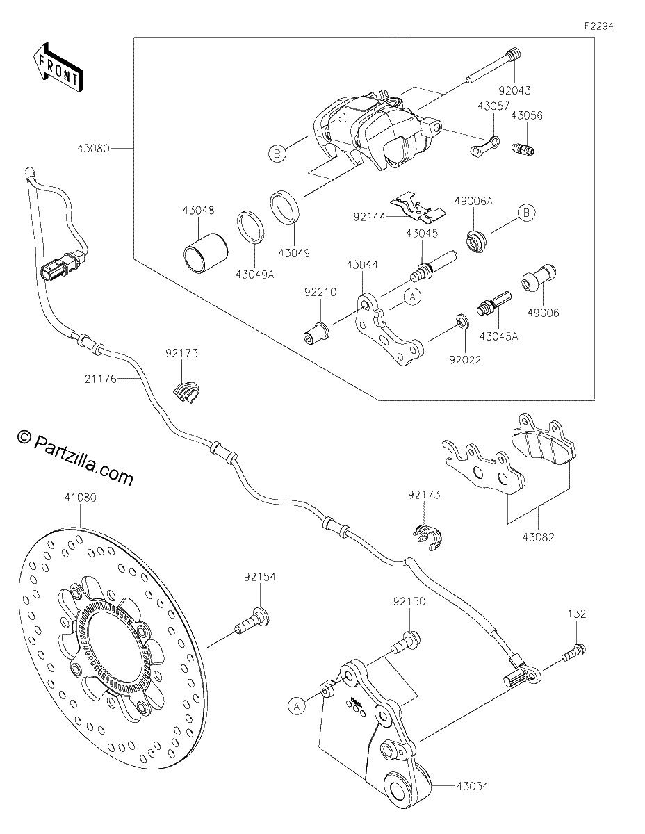 Diagrama de REAR BRAKE