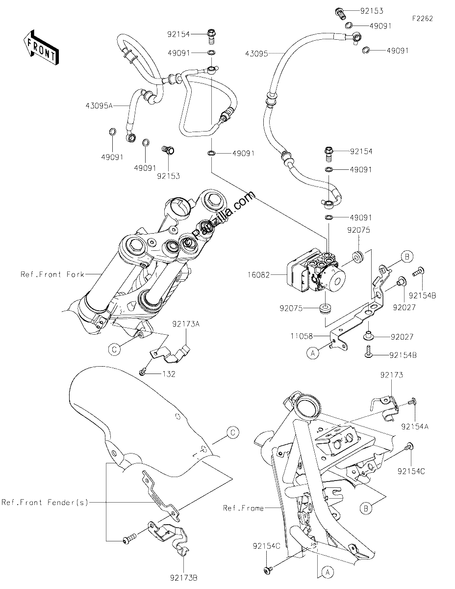 Diagrama de BRAKE PIPING