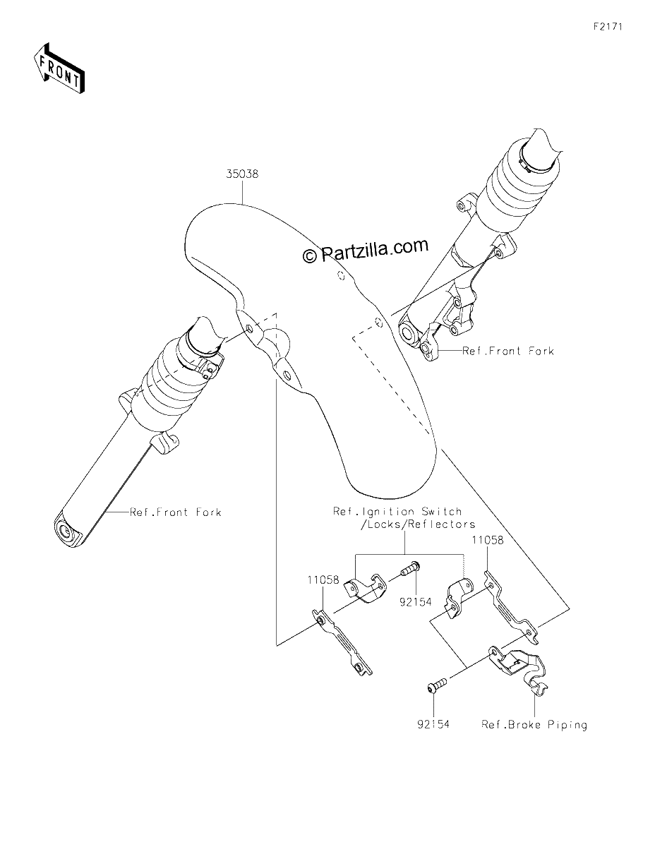 Diagrama de FRONT FENDER S