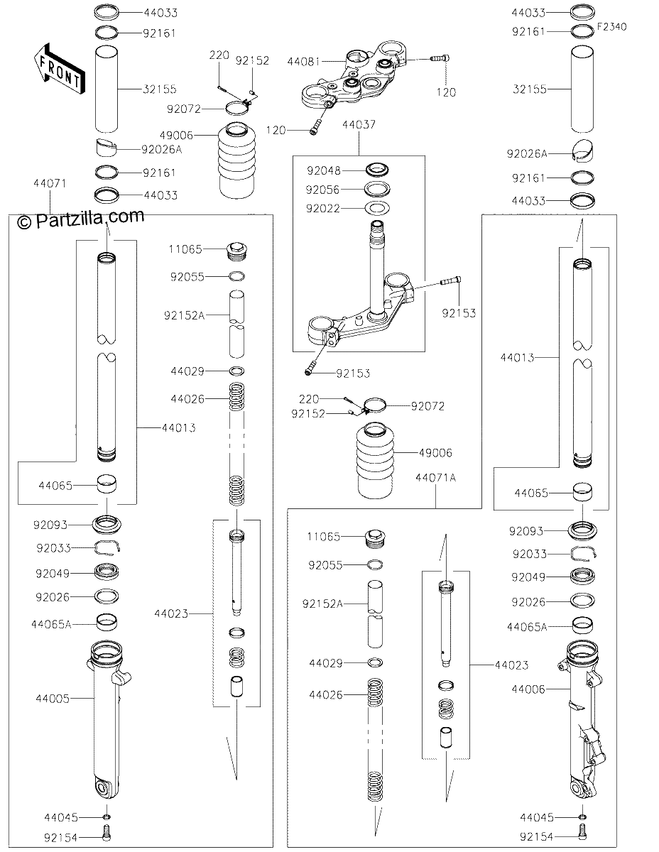 Diagrama de FRONT FORK