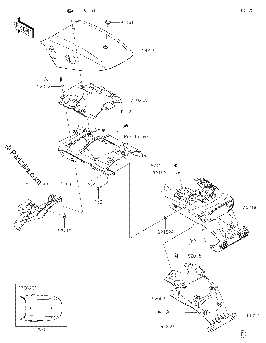 Diagrama de REAR FENDER S