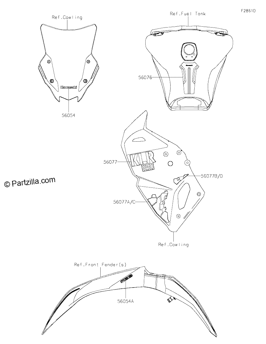 Diagrama de DECALS WHITE FRFNN FSFNL