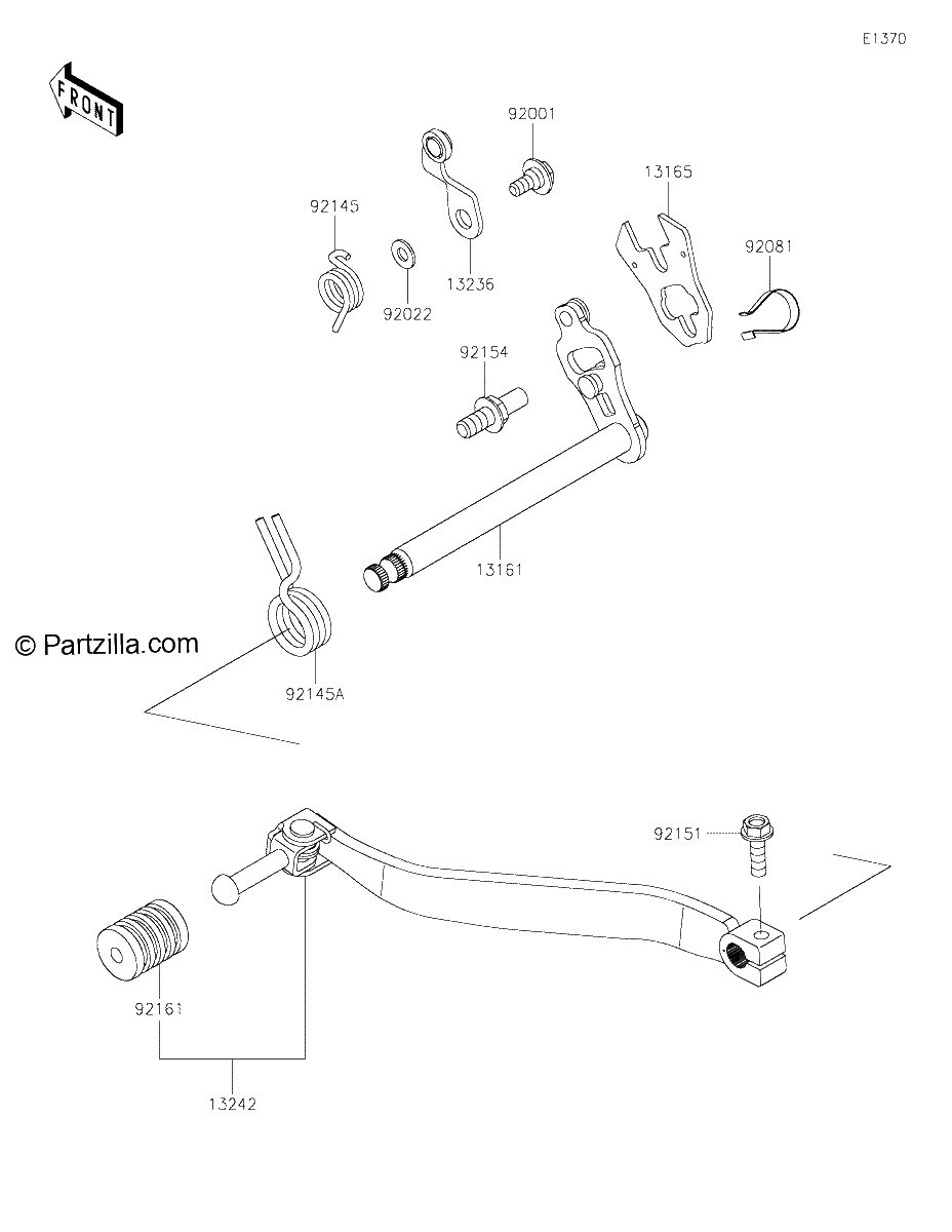 Diagrama de GEAR CHANGE MECHANISM