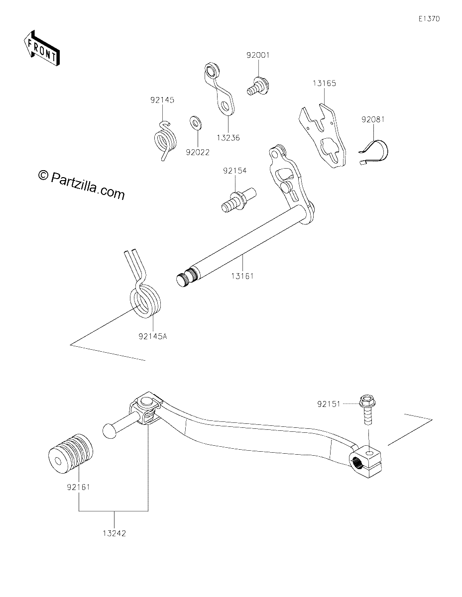 Diagrama de GEAR CHANGE MECHANISM