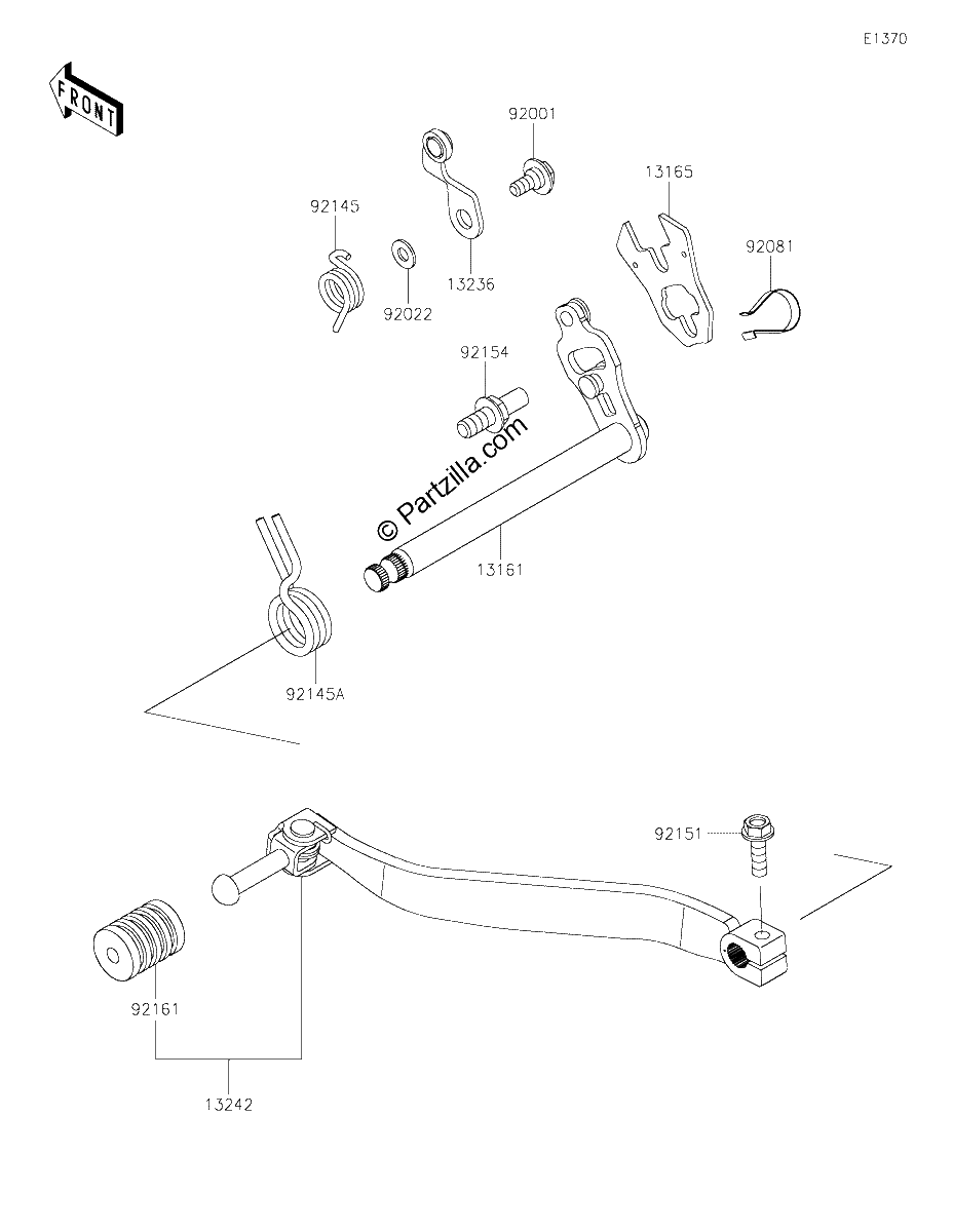 Diagrama de GEAR CHANGE MECHANISM