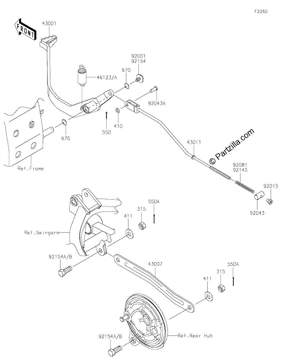 Diagrama de BRAKE PEDAL