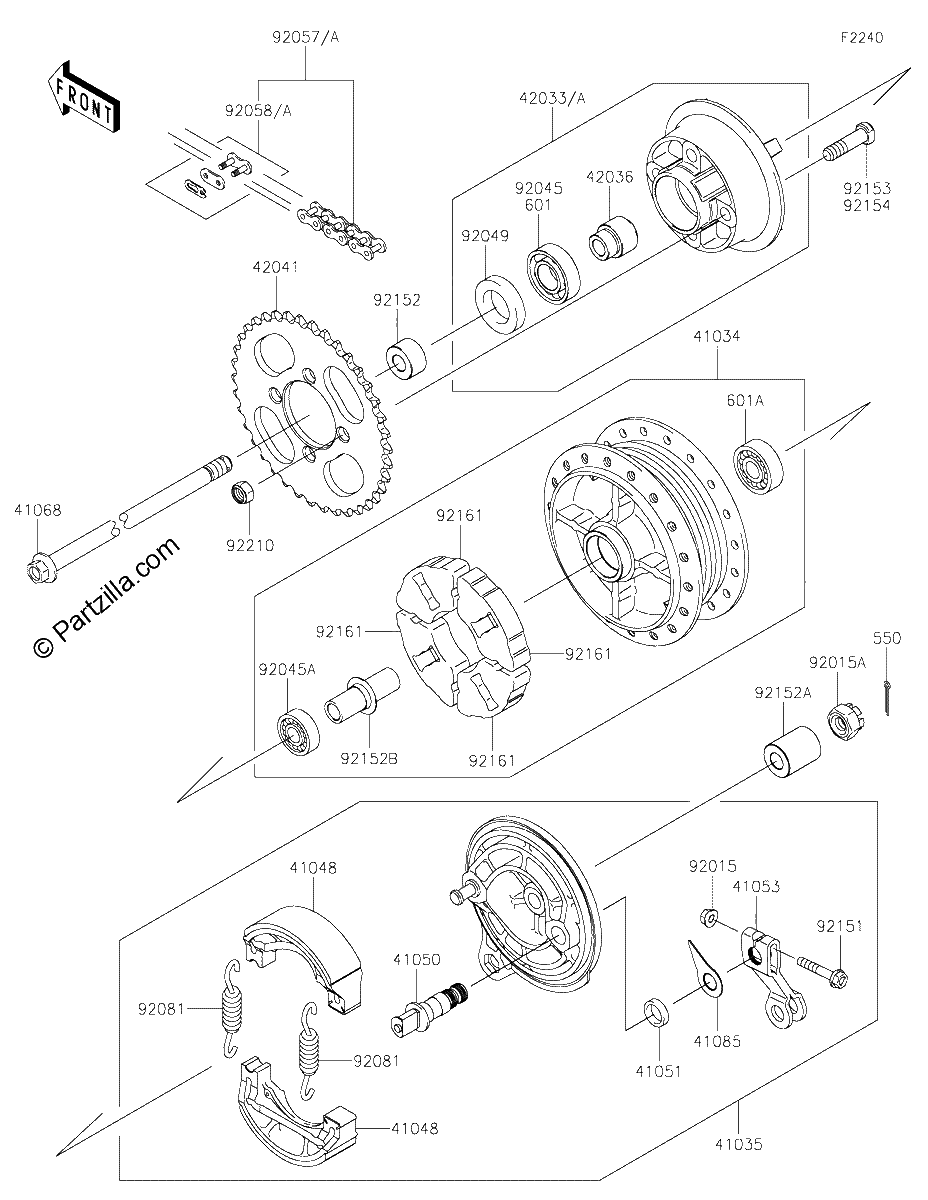 Diagrama de REAR HUB