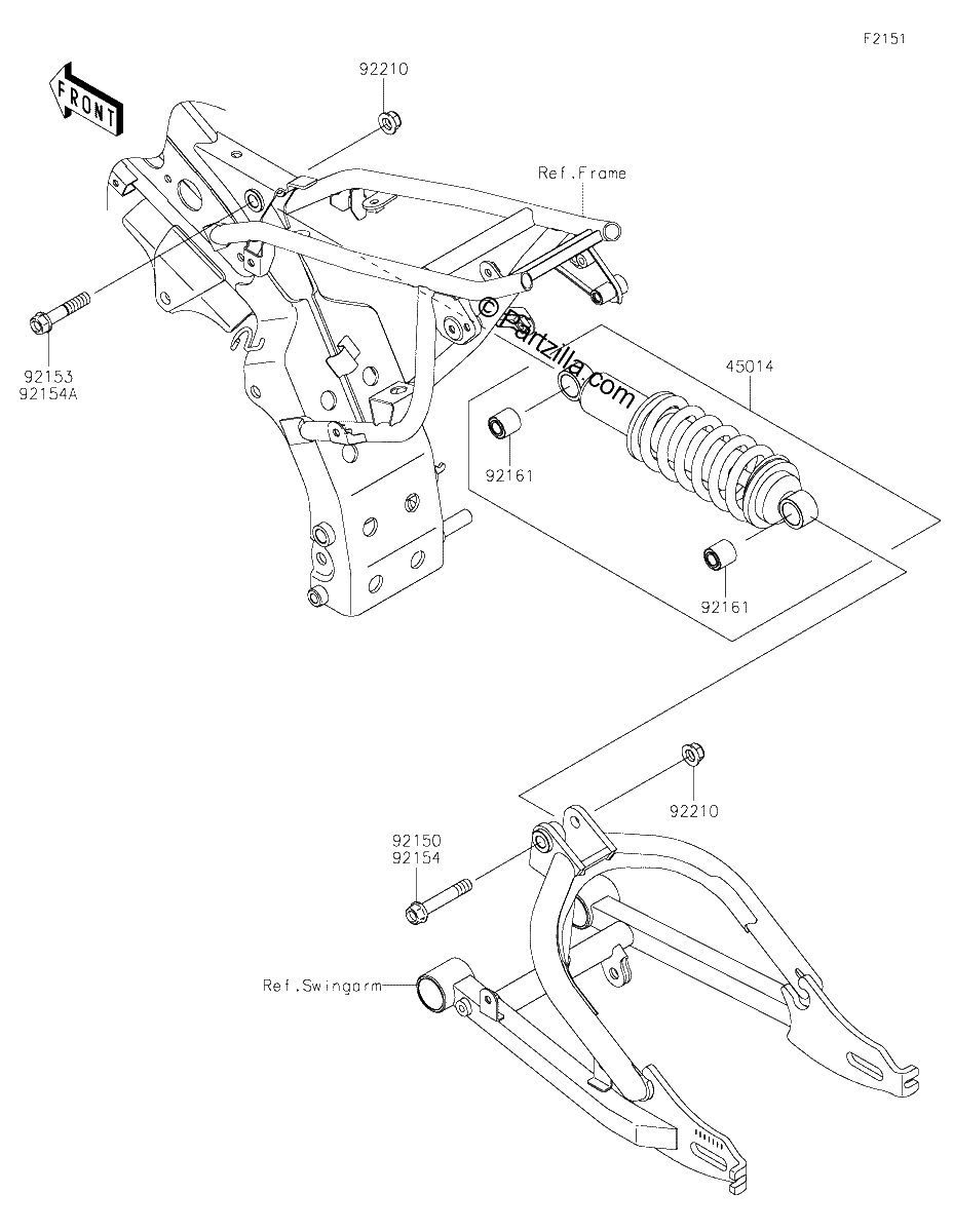 Diagrama de SUSPENSION SHOCK ABSORBER