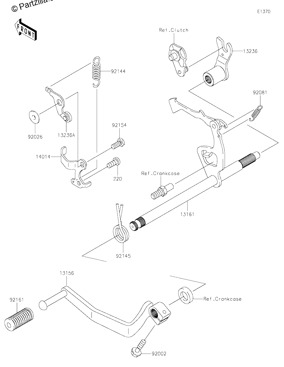 Diagrama de GEAR CHANGE MECHANISM