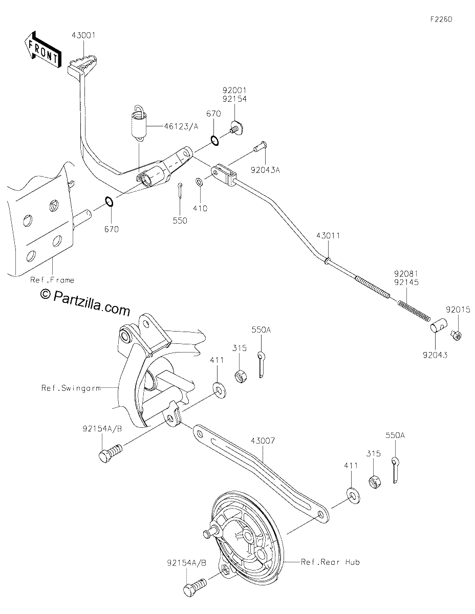 Diagrama de BRAKE PEDAL