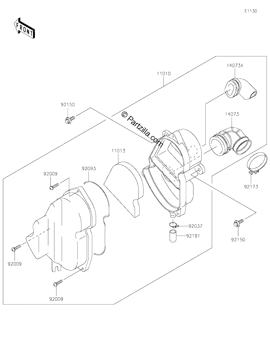 Diagrama de AIR CLEANER