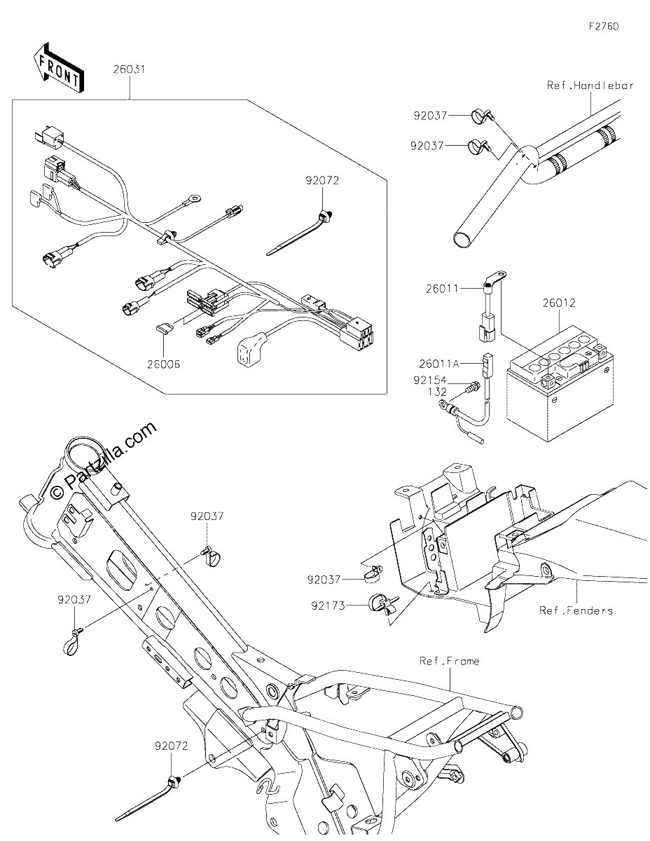 Diagrama de CHASSIS ELECTRICAL EQUIPMENT