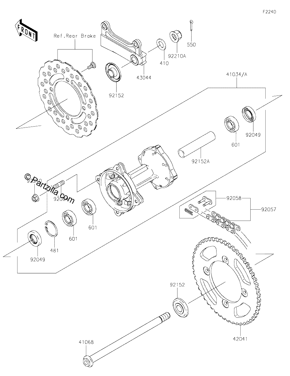 Diagrama de REAR HUB