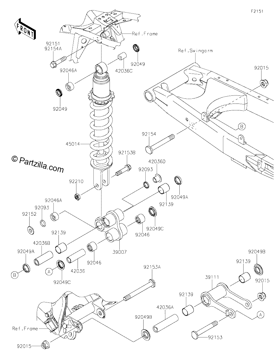 Diagrama de SUSPENSION SHOCK ABSORBER