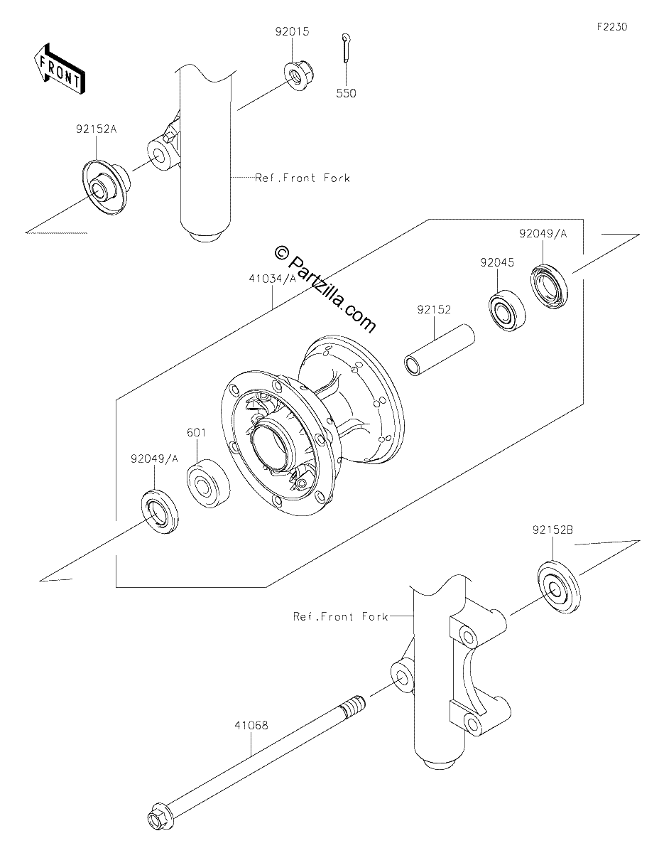 Diagrama de FRONT HUB
