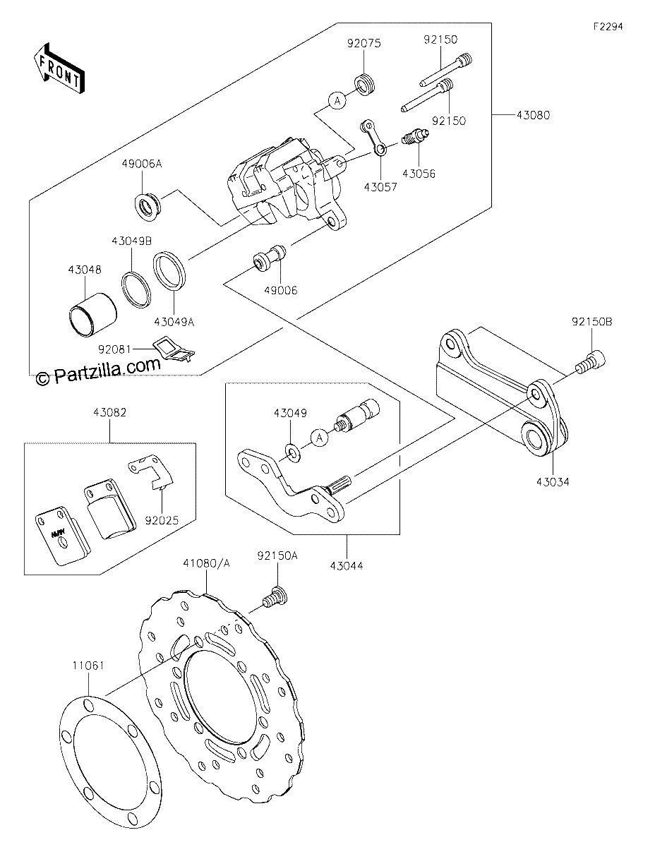 Diagrama de REAR BRAKE