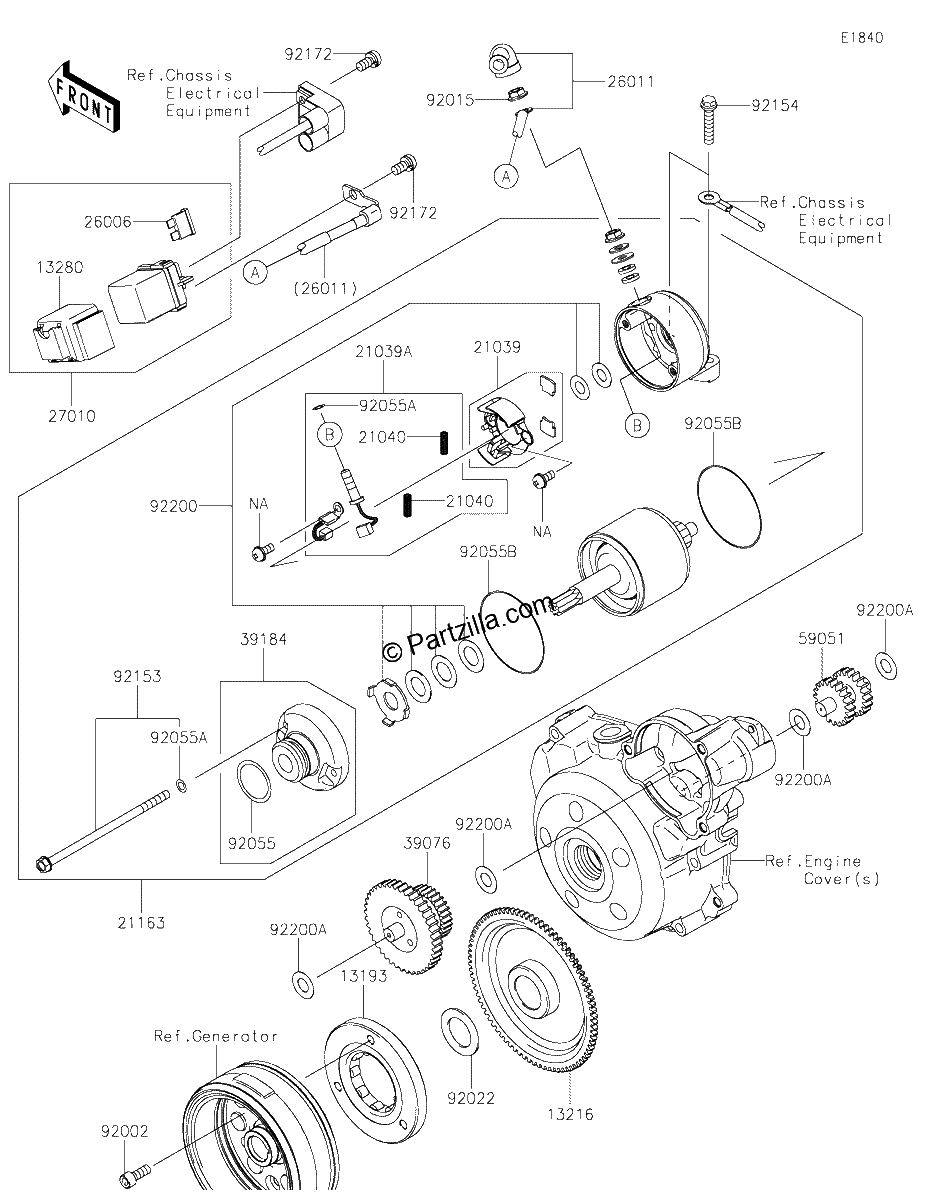 Diagrama de STARTER MOTOR