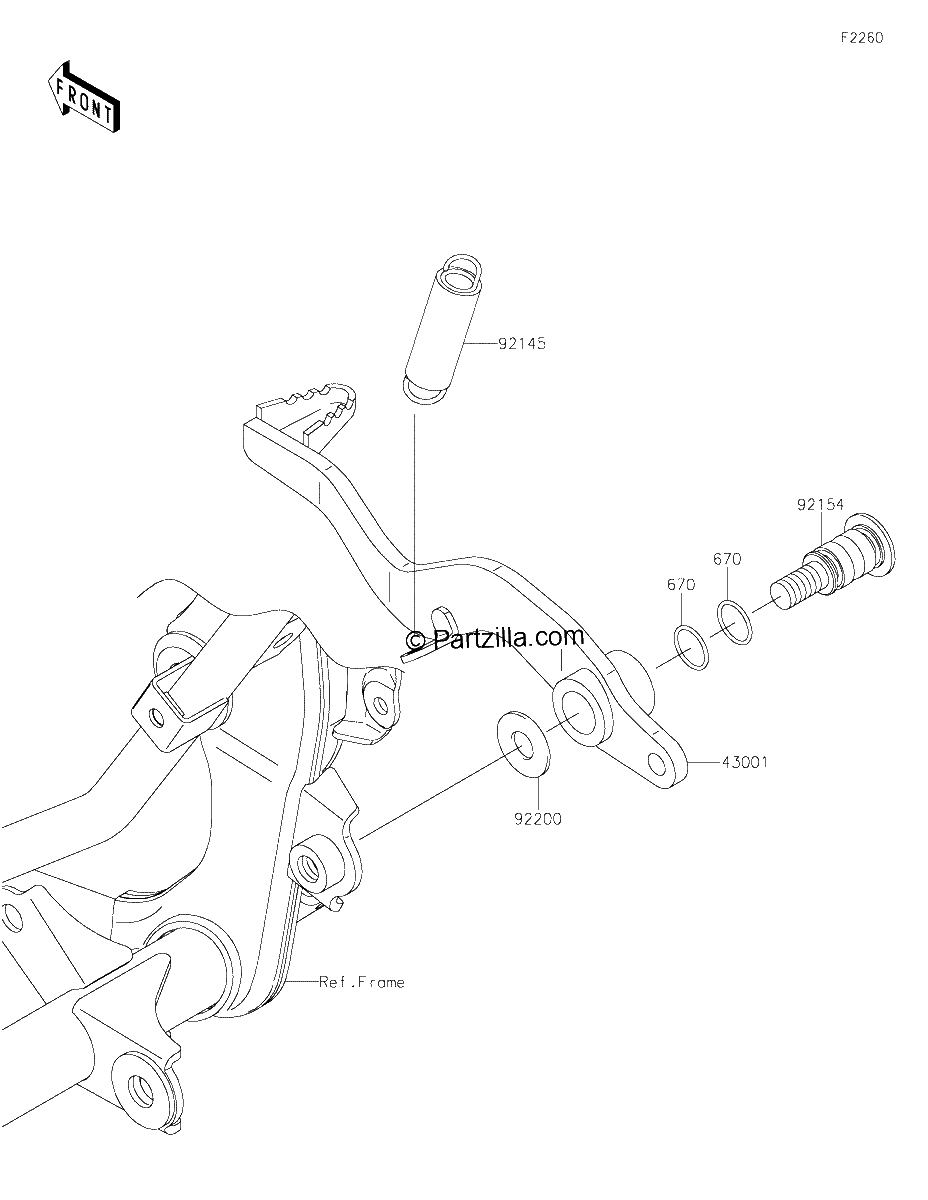 Diagrama de BRAKE PEDAL