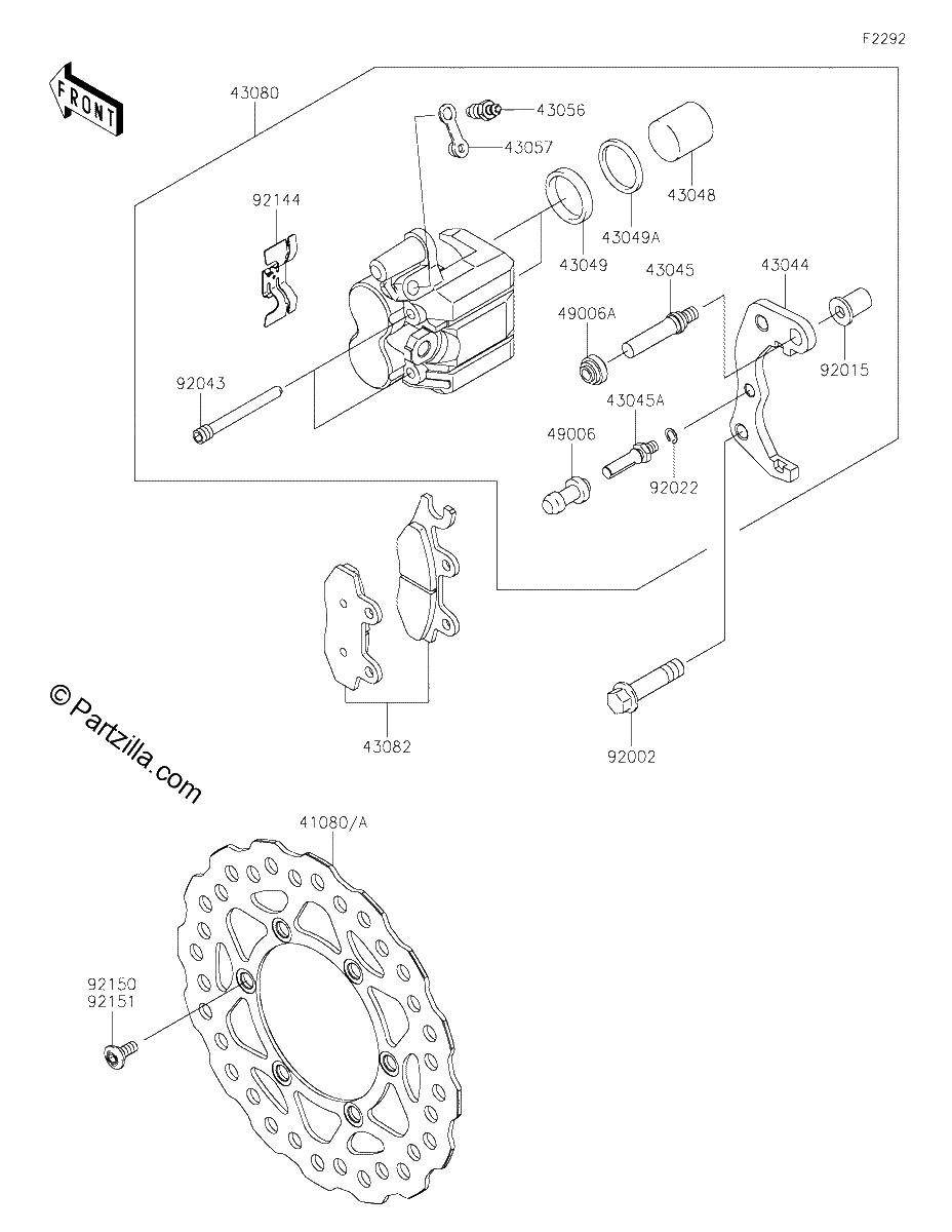 Diagrama de FRONT BRAKE