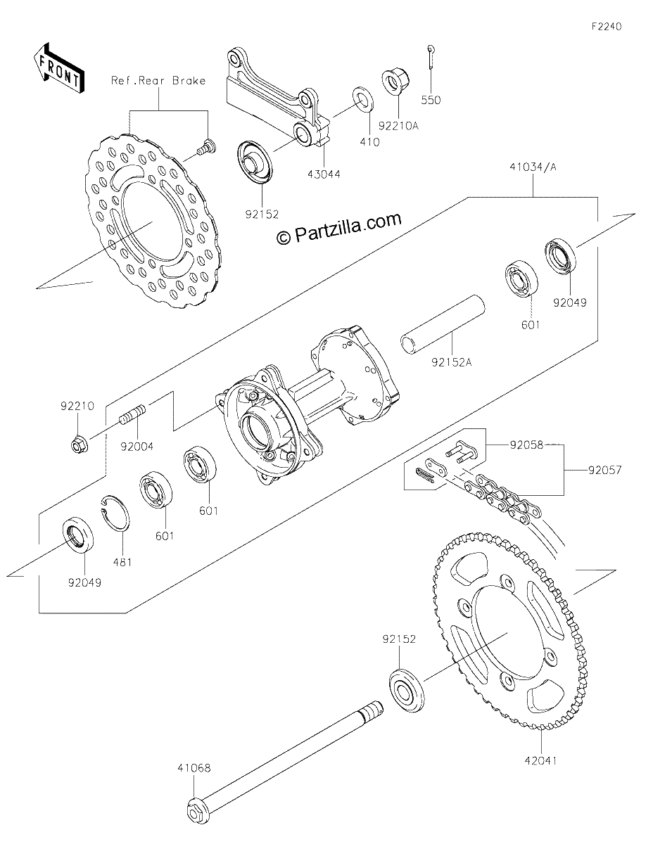 Diagrama de REAR HUB