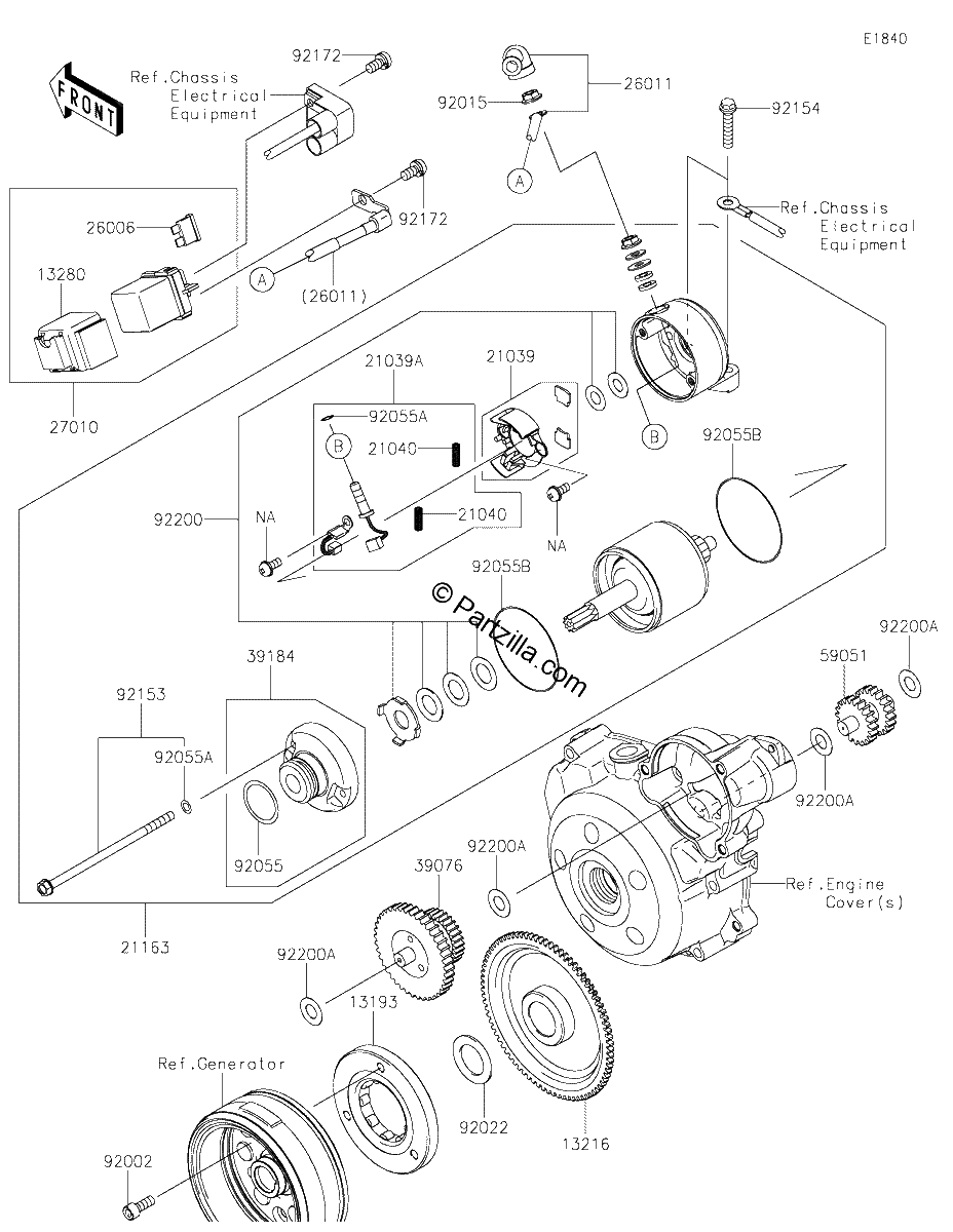 Diagrama de STARTER MOTOR