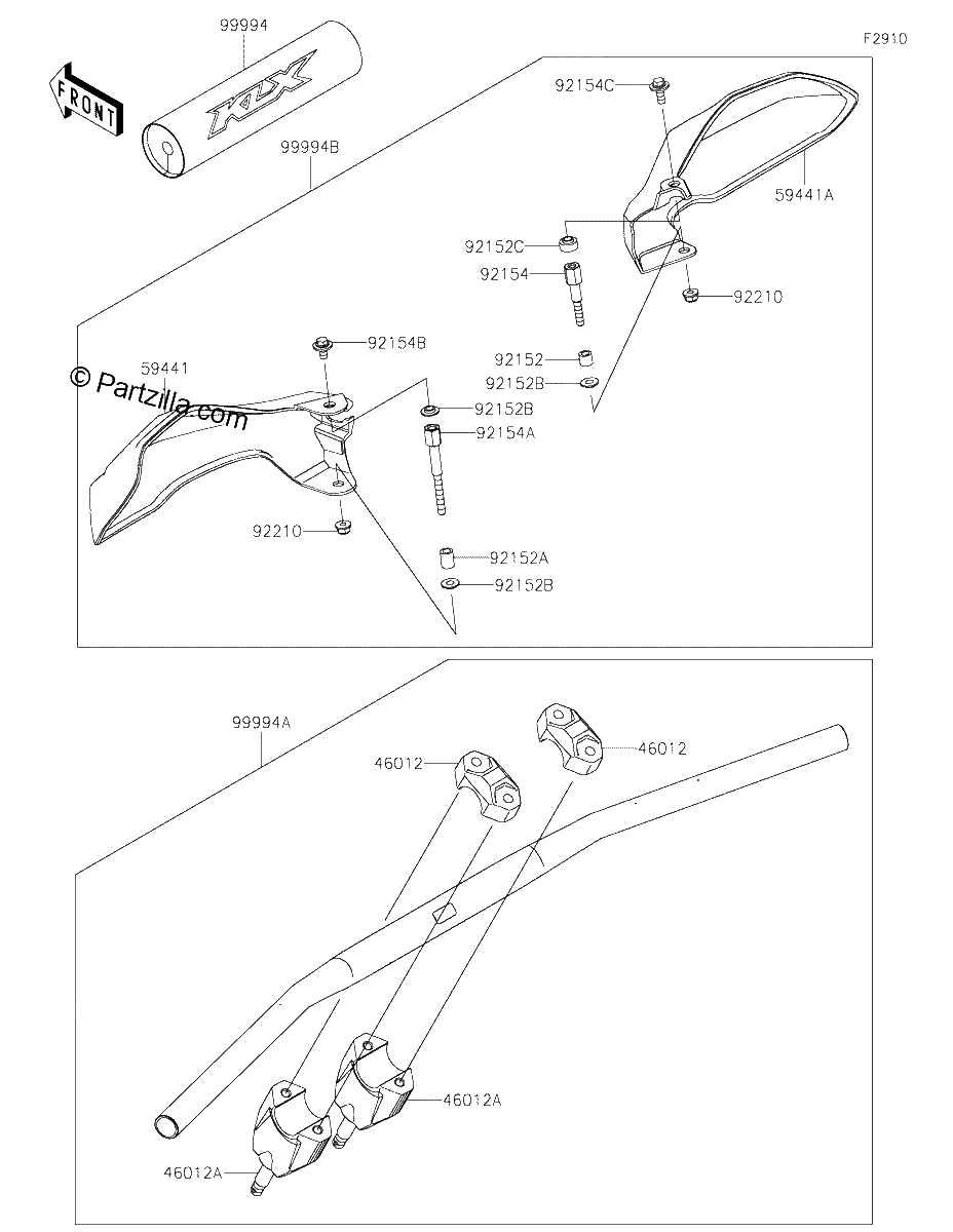 Diagrama de ACCESSORY HANDLE