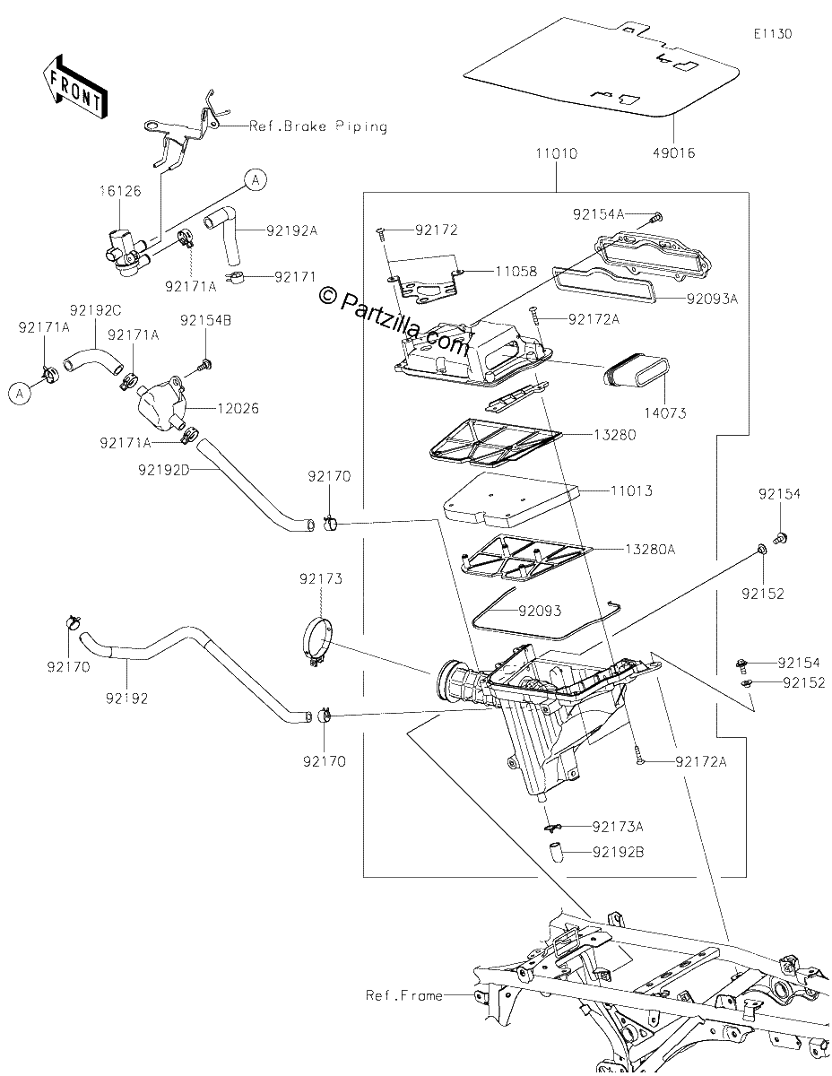 Diagrama de AIR CLEANER
