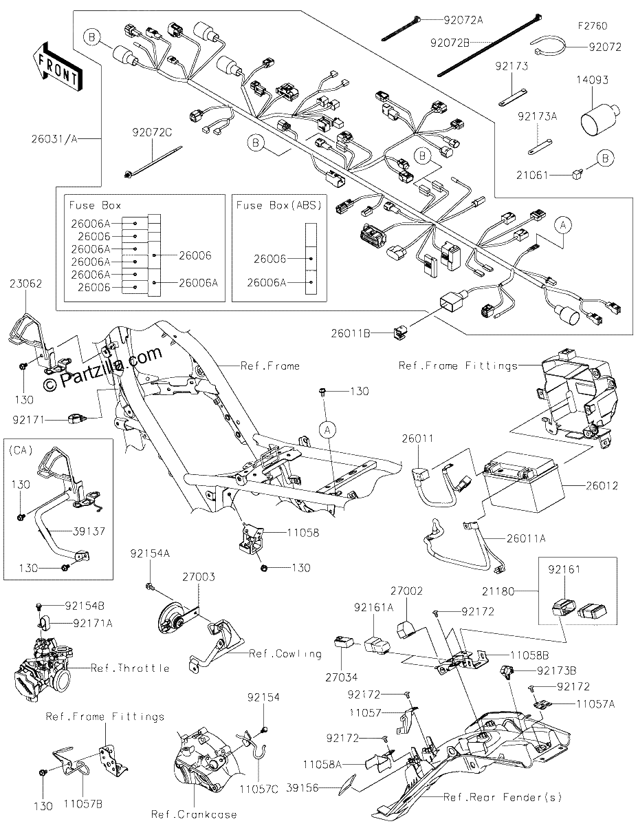 Diagrama de CHASSIS ELECTRICAL EQUIPMENT