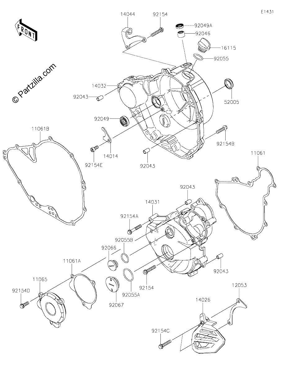 Diagrama de ENGINE COVER S
