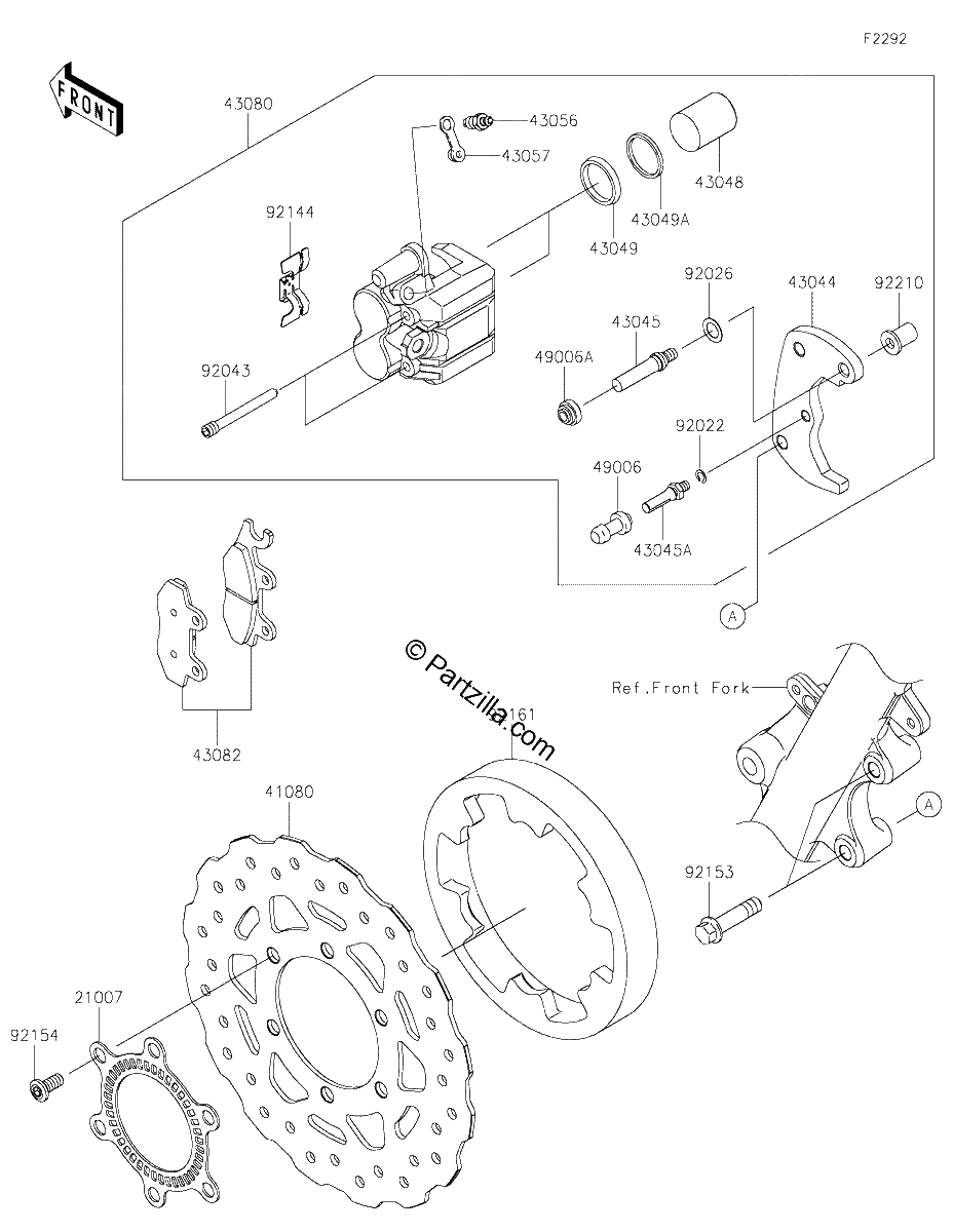 Diagrama de FRONT BRAKE