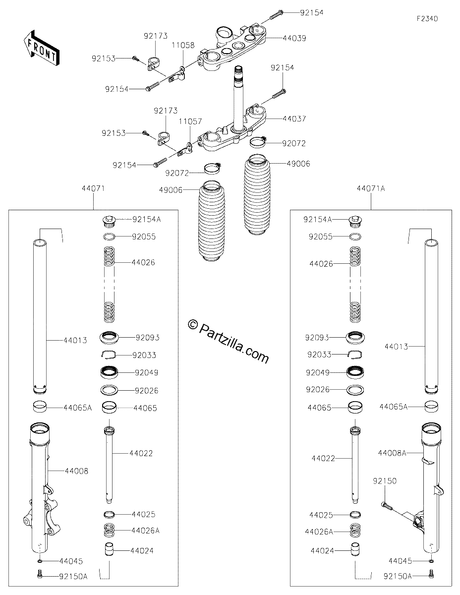 Diagrama de FRONT FORK