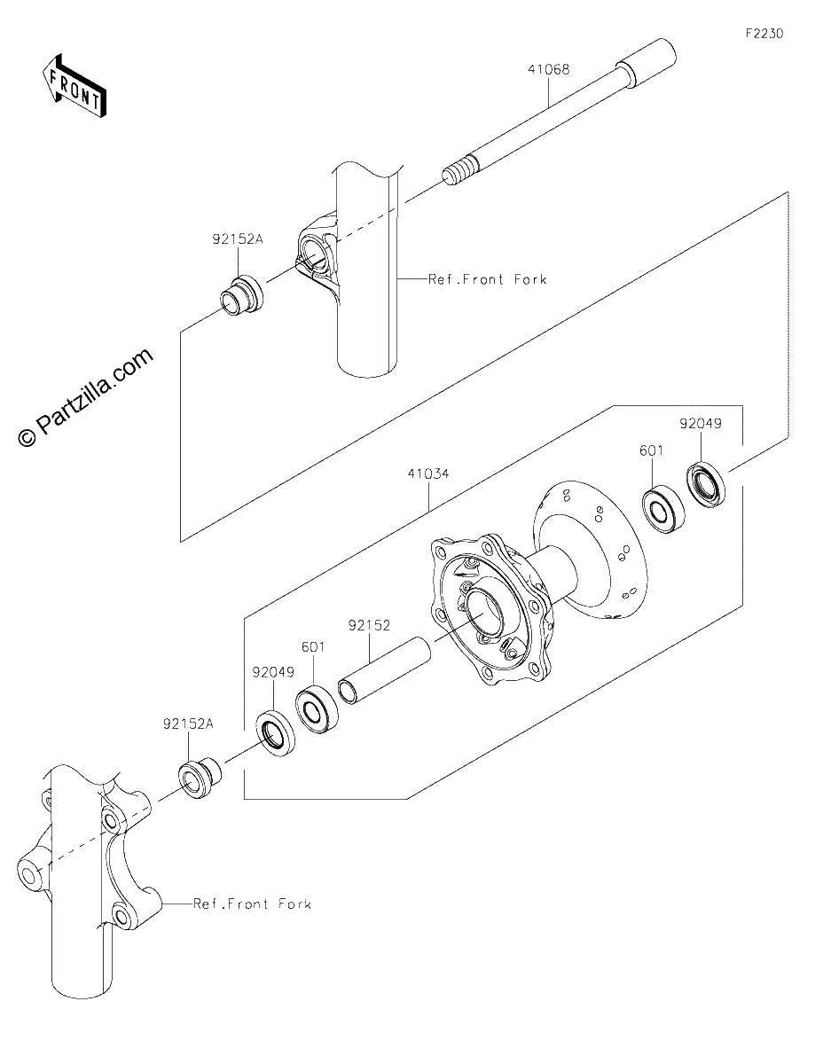 Diagrama de FRONT HUB