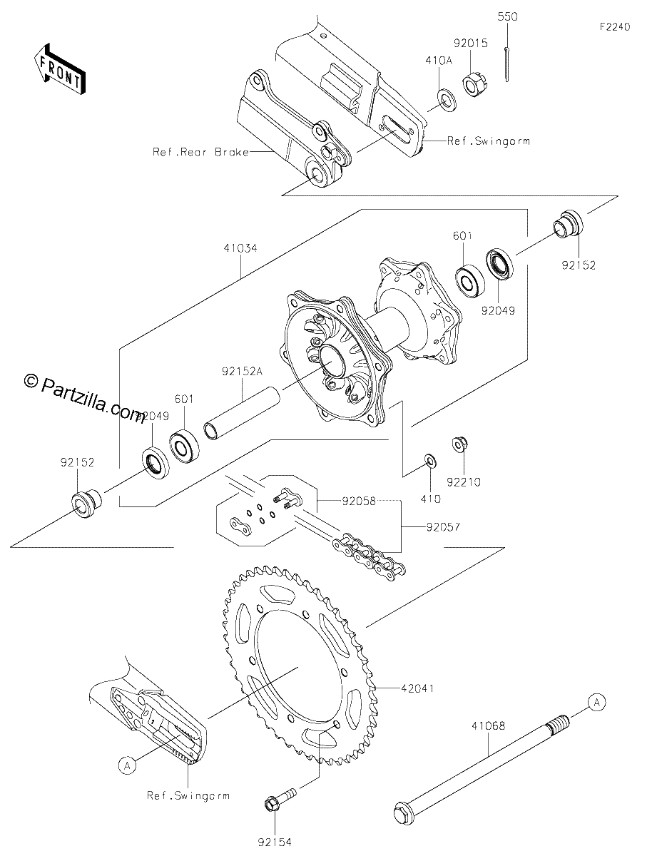 Diagrama de REAR HUB