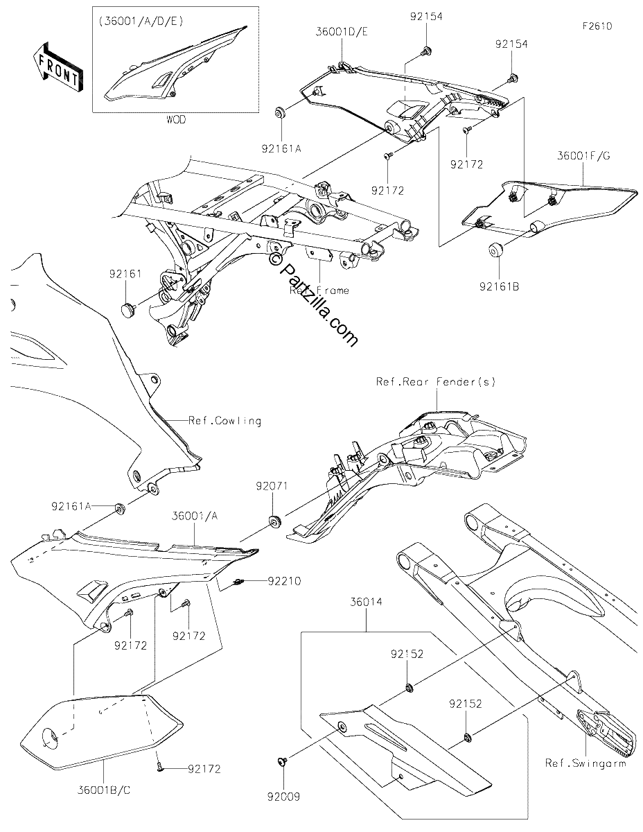 Diagrama de SIDE COVERS CHAIN COVER