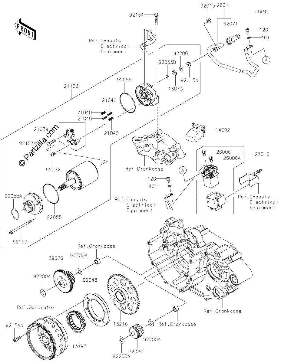 Diagrama de STARTER MOTOR