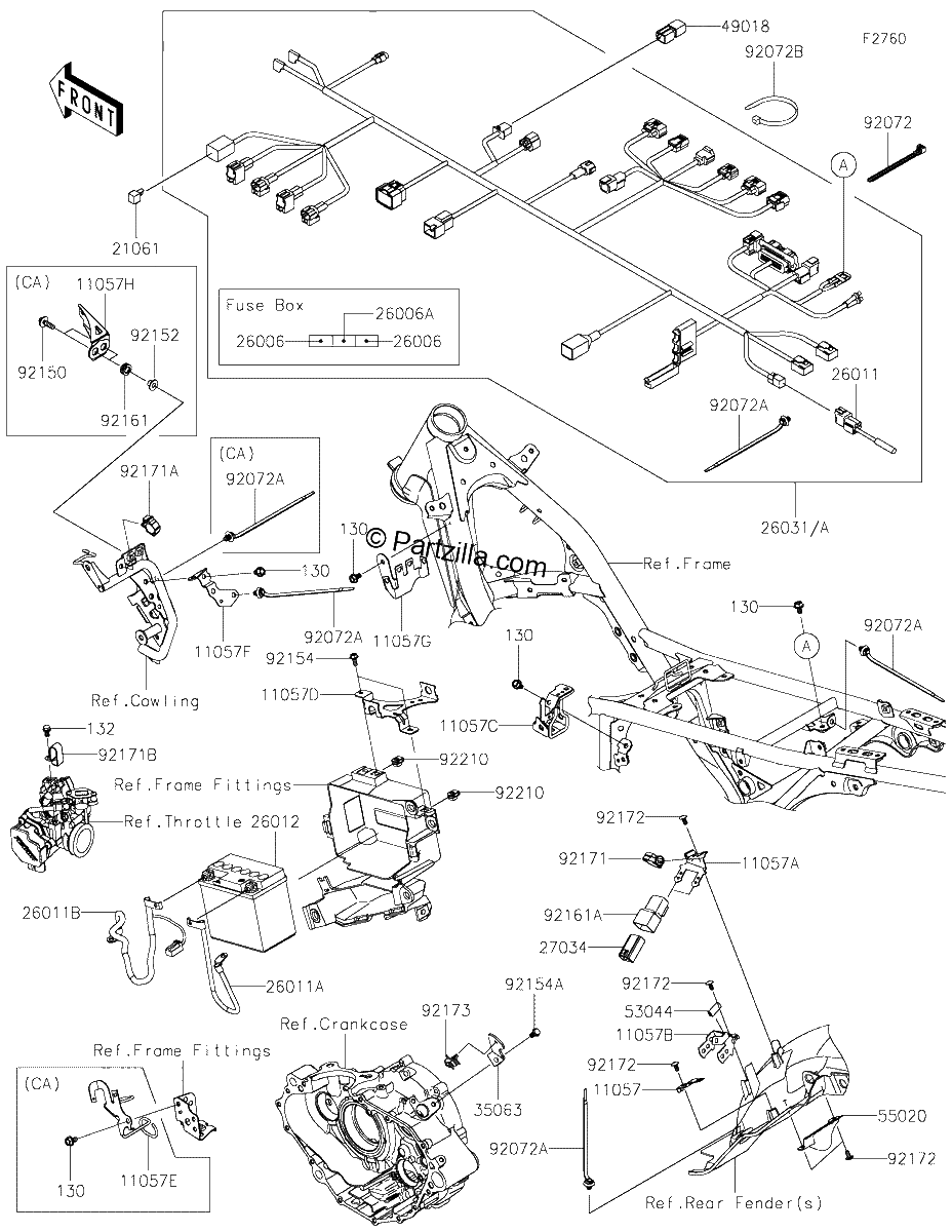 Diagrama de CHASSIS ELECTRICAL EQUIPMENT