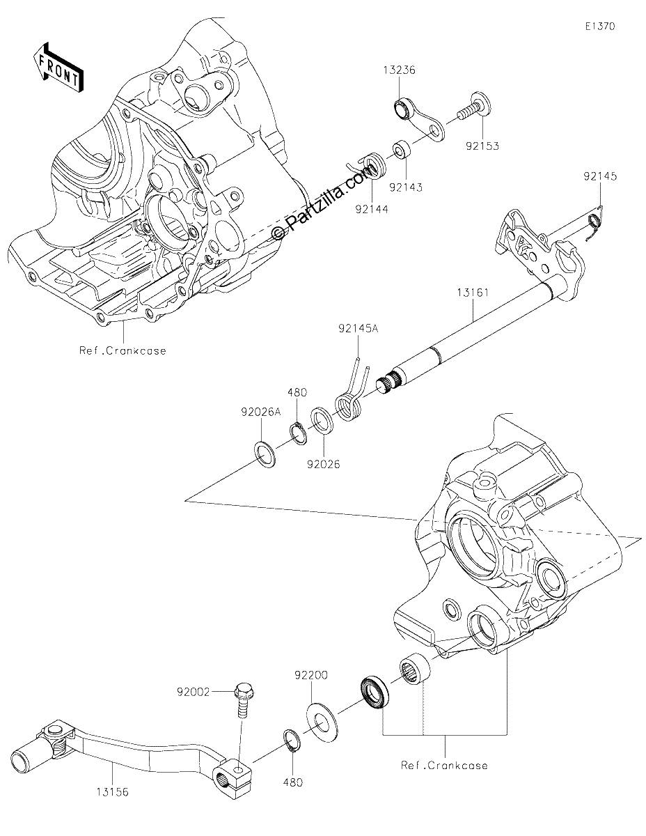 Diagrama de GEAR CHANGE MECHANISM