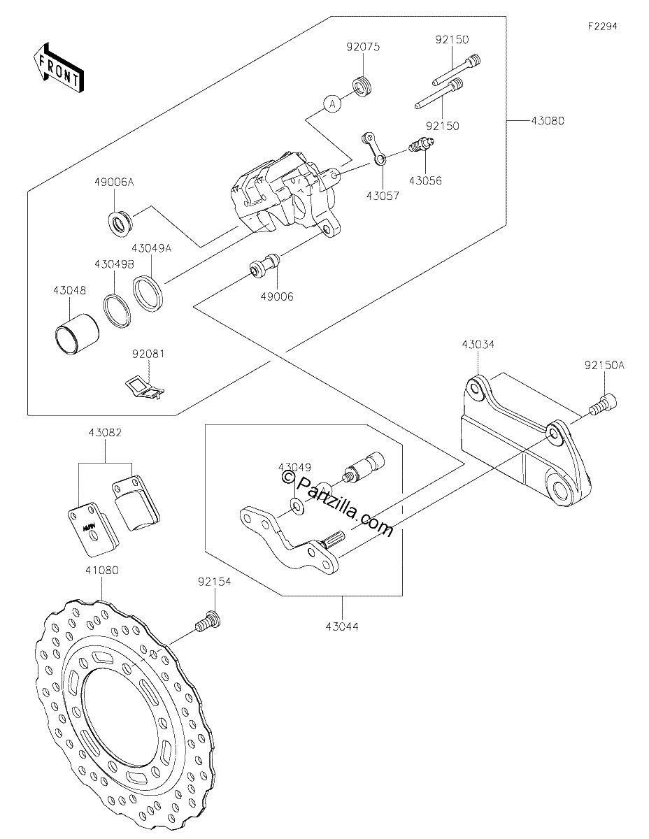 Diagrama de REAR BRAKE