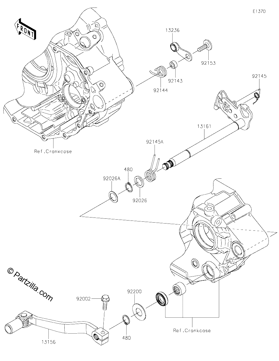 Diagrama de GEAR CHANGE MECHANISM