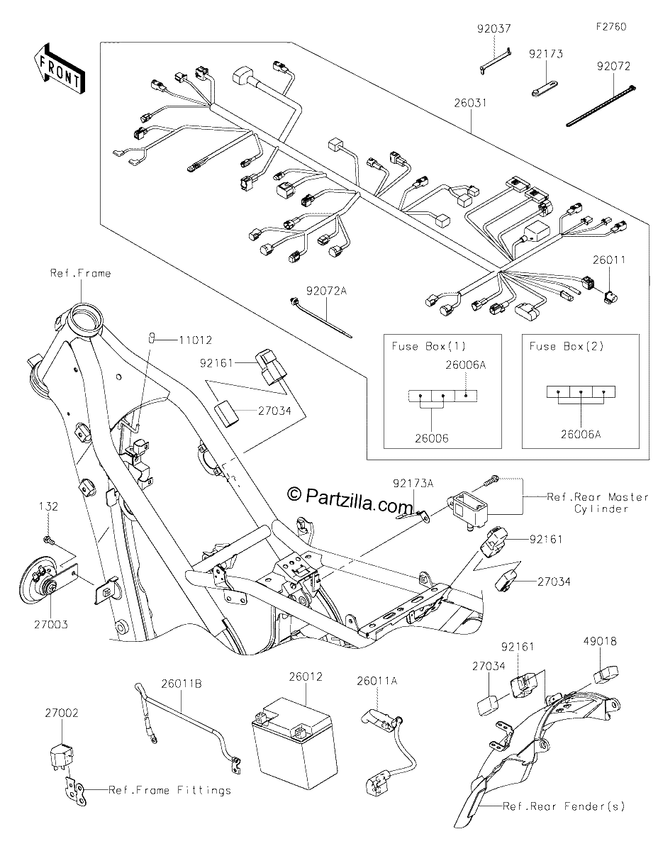 Diagrama de CHASSIS ELECTRICAL EQUIPMENT