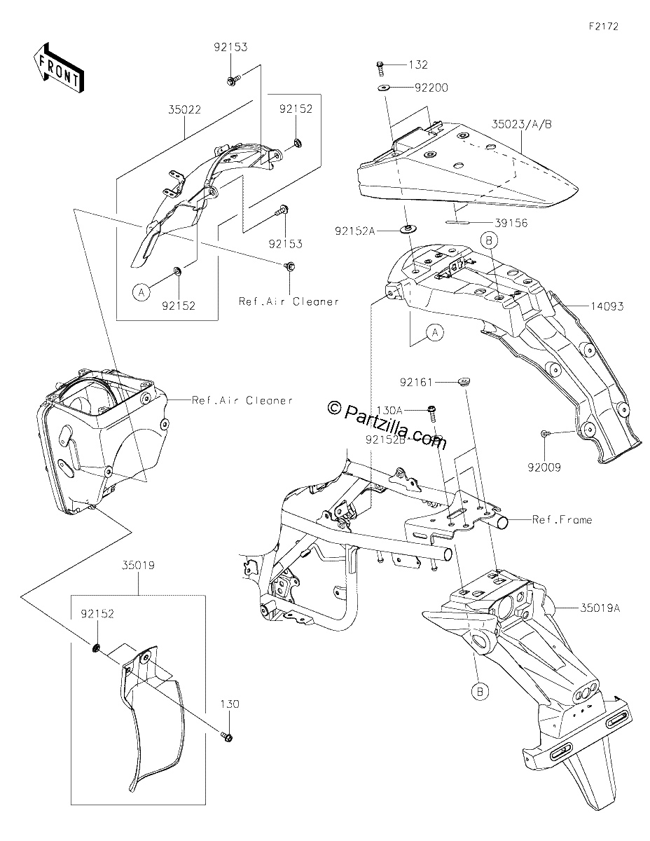 Diagrama de REAR FENDER S