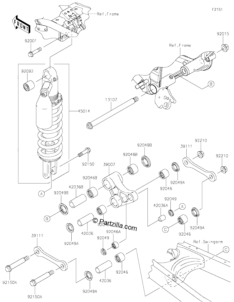 Diagrama de SUSPENSION SHOCK ABSORBER